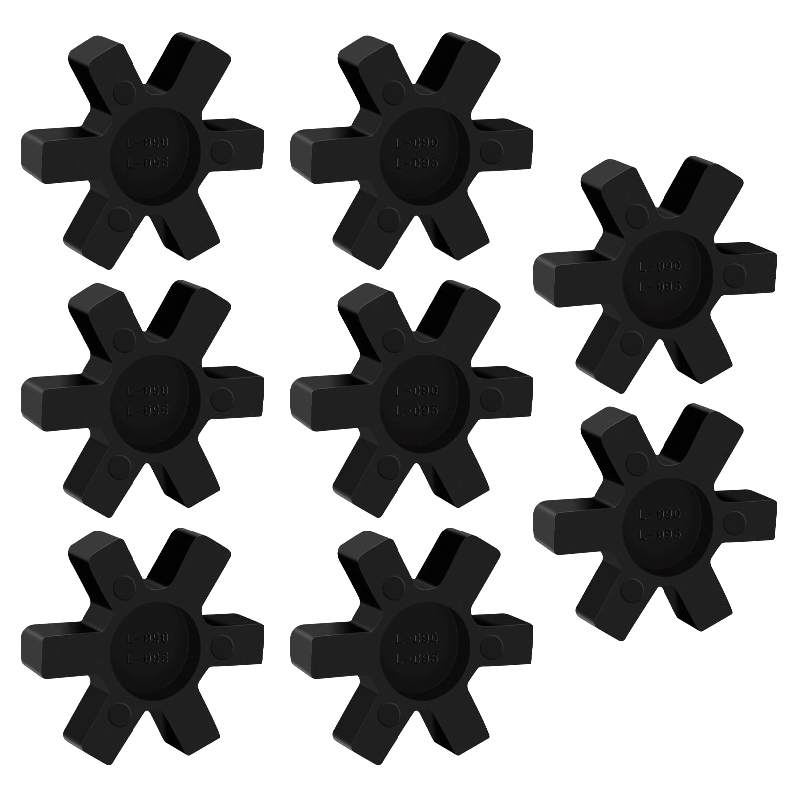 MingQiEven 8 Pcs Solid Type Spider Center Inserts L095 Flexible
